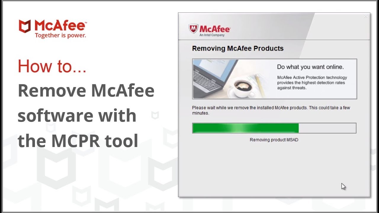 mcafee software removal tool windows 10